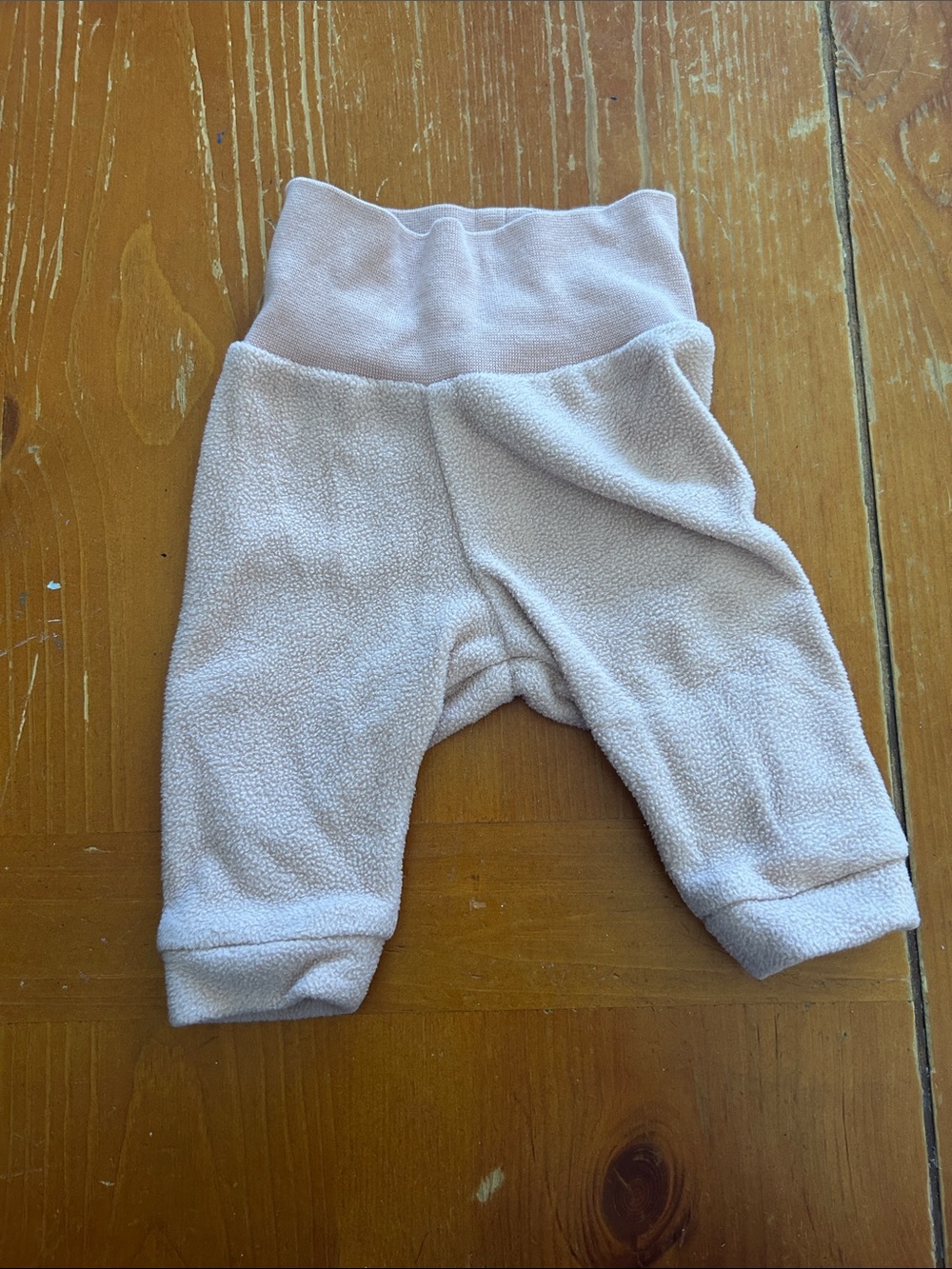 H&M Light Pink Fleece Baby Joggers